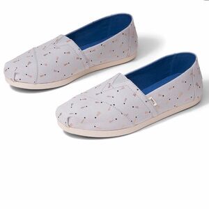 Toms Glacier Grey Exclamation Dot Print Alpargata